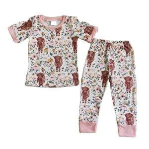 طقم ملابس للأطفال  pink baby clothing set