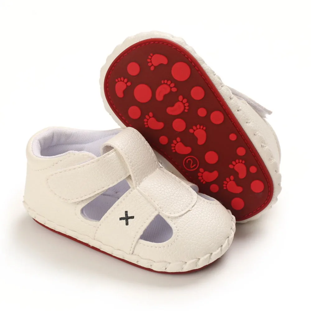 Baby Boys Solid Magic Tape Sandals Wholesale Child Shoes