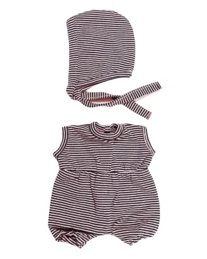 Dollie Bonnet & Romper Bundle | Striped