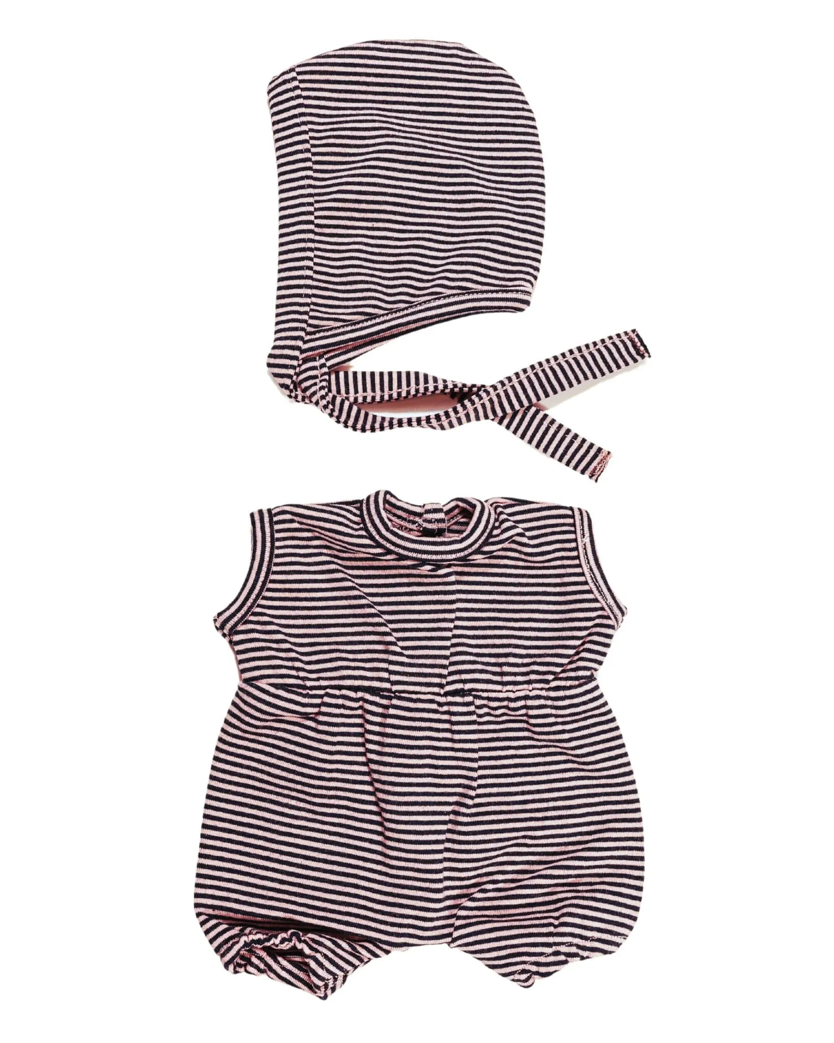 Dollie Bonnet & Romper Bundle | Striped