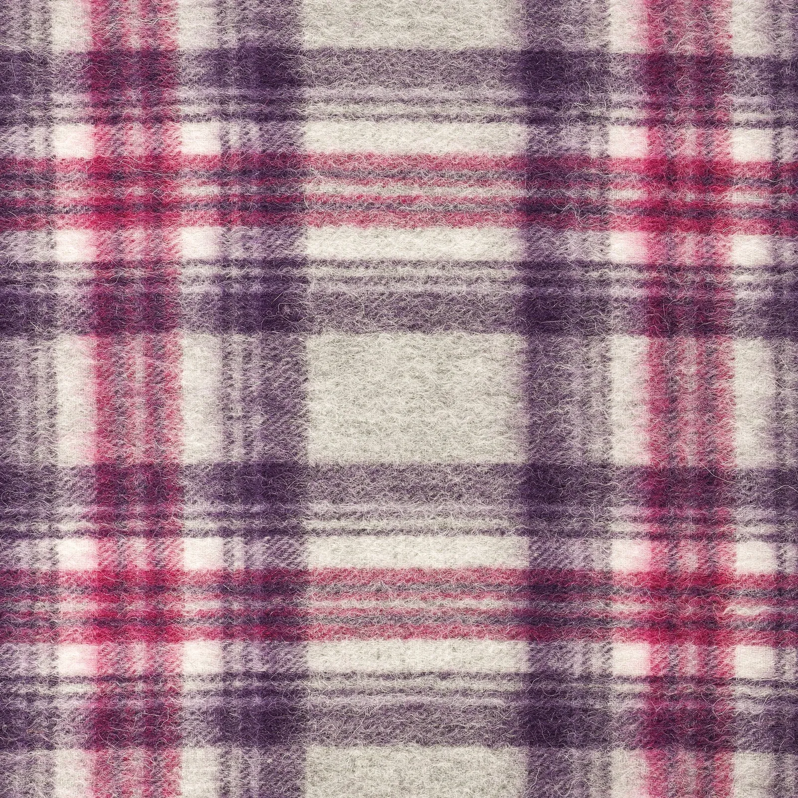 Edinburgh 100% Lambswool Scarf  Stewart Purple