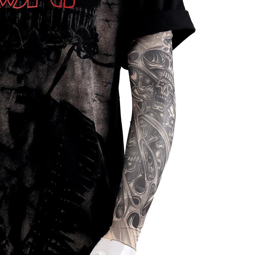 Elastic  Firey Skullie Sleeve