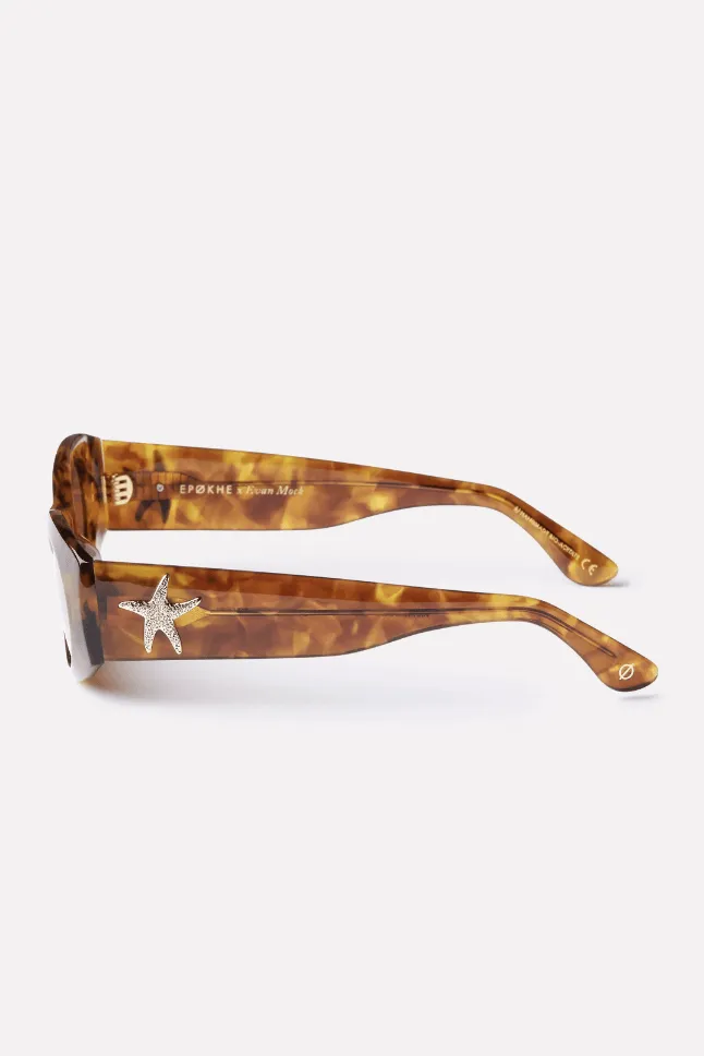 EPOKHE  SUEDE x EVAN MOCK COLLAB SUNGLASSES - TORTOISE POLISHED/BRONZE