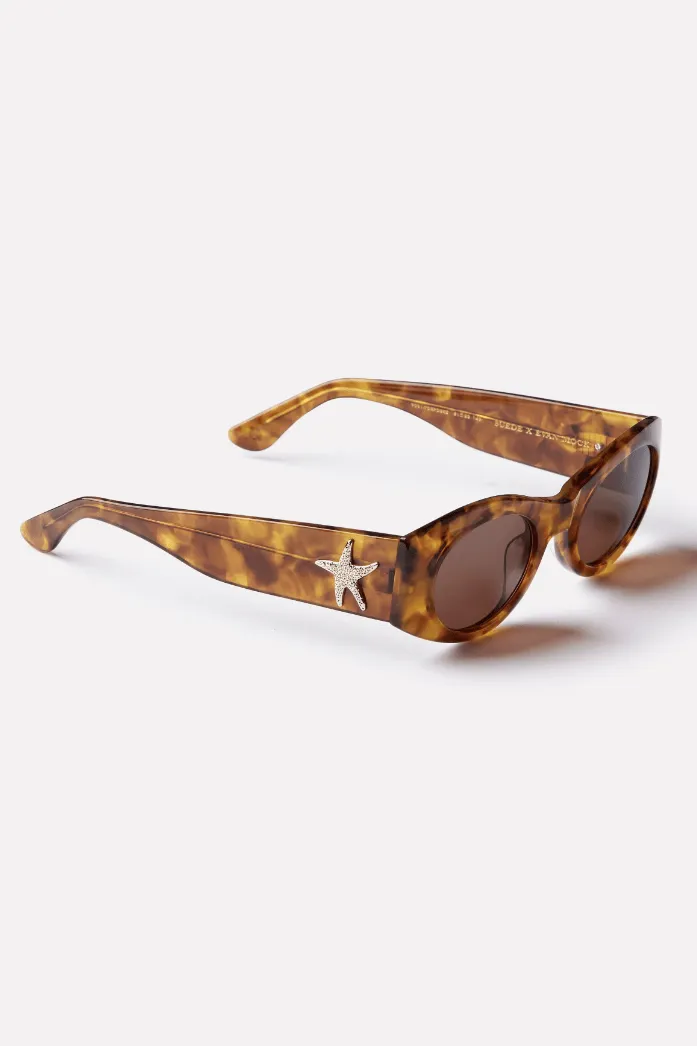 EPOKHE  SUEDE x EVAN MOCK COLLAB SUNGLASSES - TORTOISE POLISHED/BRONZE
