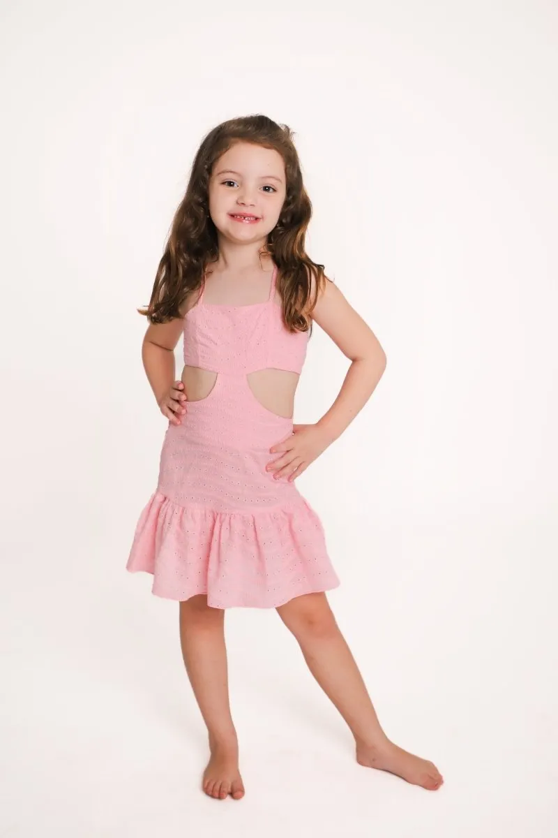 EYELET TINA DRESS