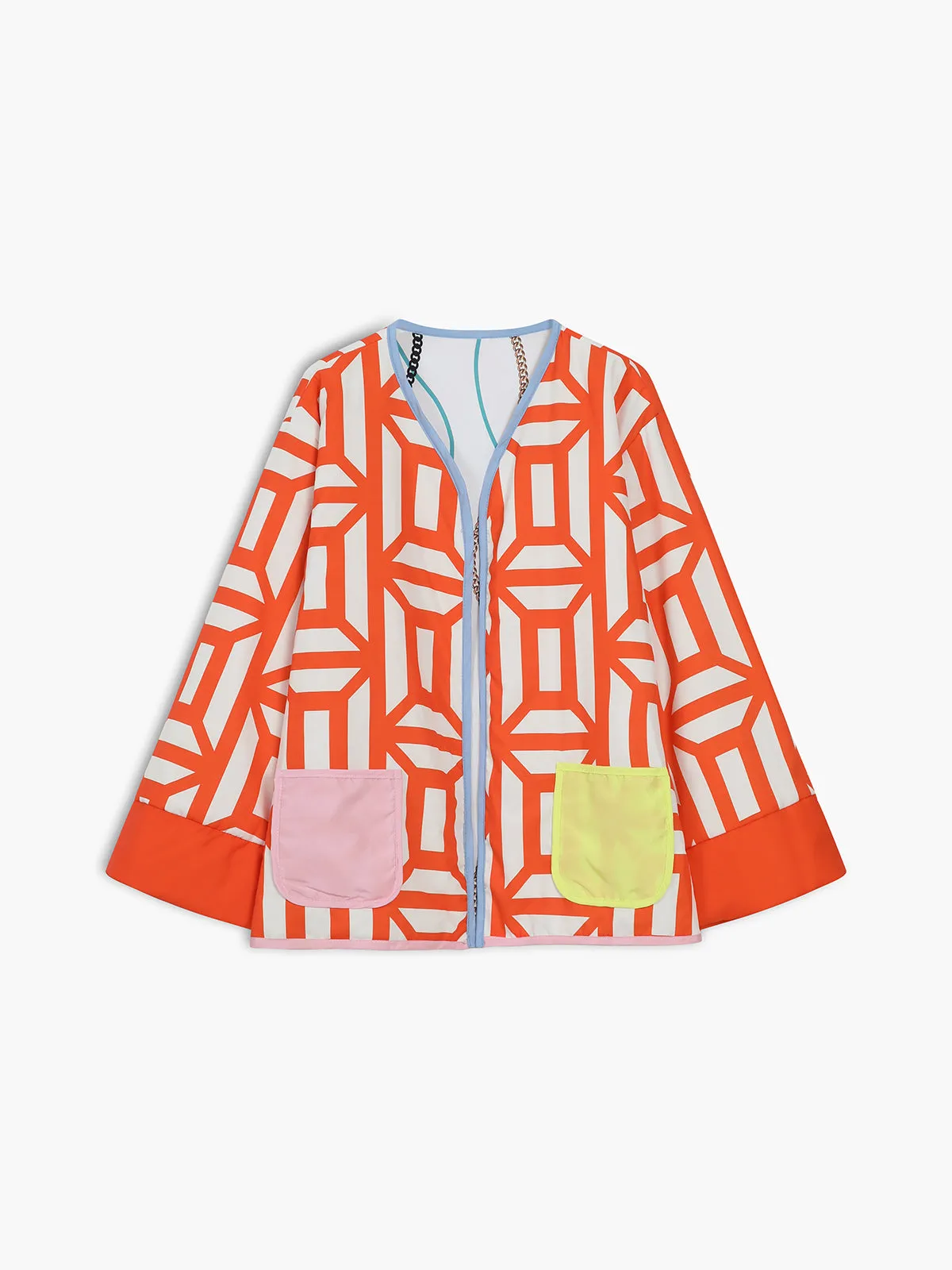 Fantasy World Double Trendy Sided Patchwork Coat