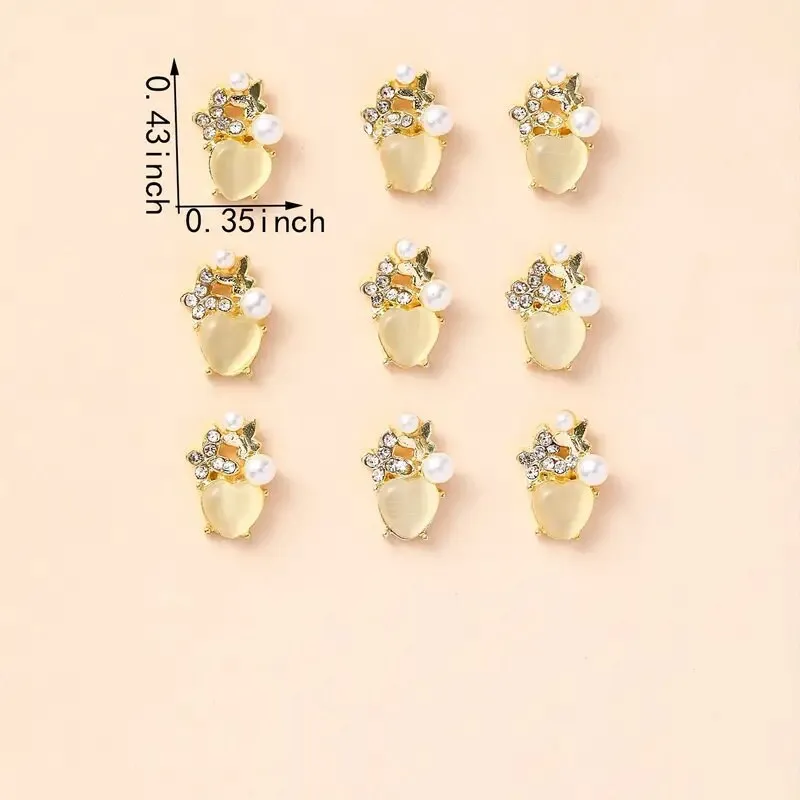 Fashion Nail Art Decoration | Trendy Heart Design Nail Decoration | Women's Cute Nail Accessories