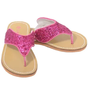 Fuchsia T Strap Flip Flop Summer Spring Sandal Toddler Girl 7-10
