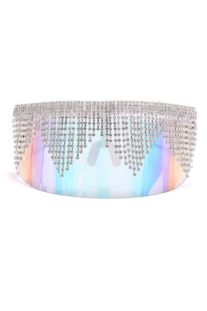 Futurella Crystal Drip Wrap-Around Face Shield