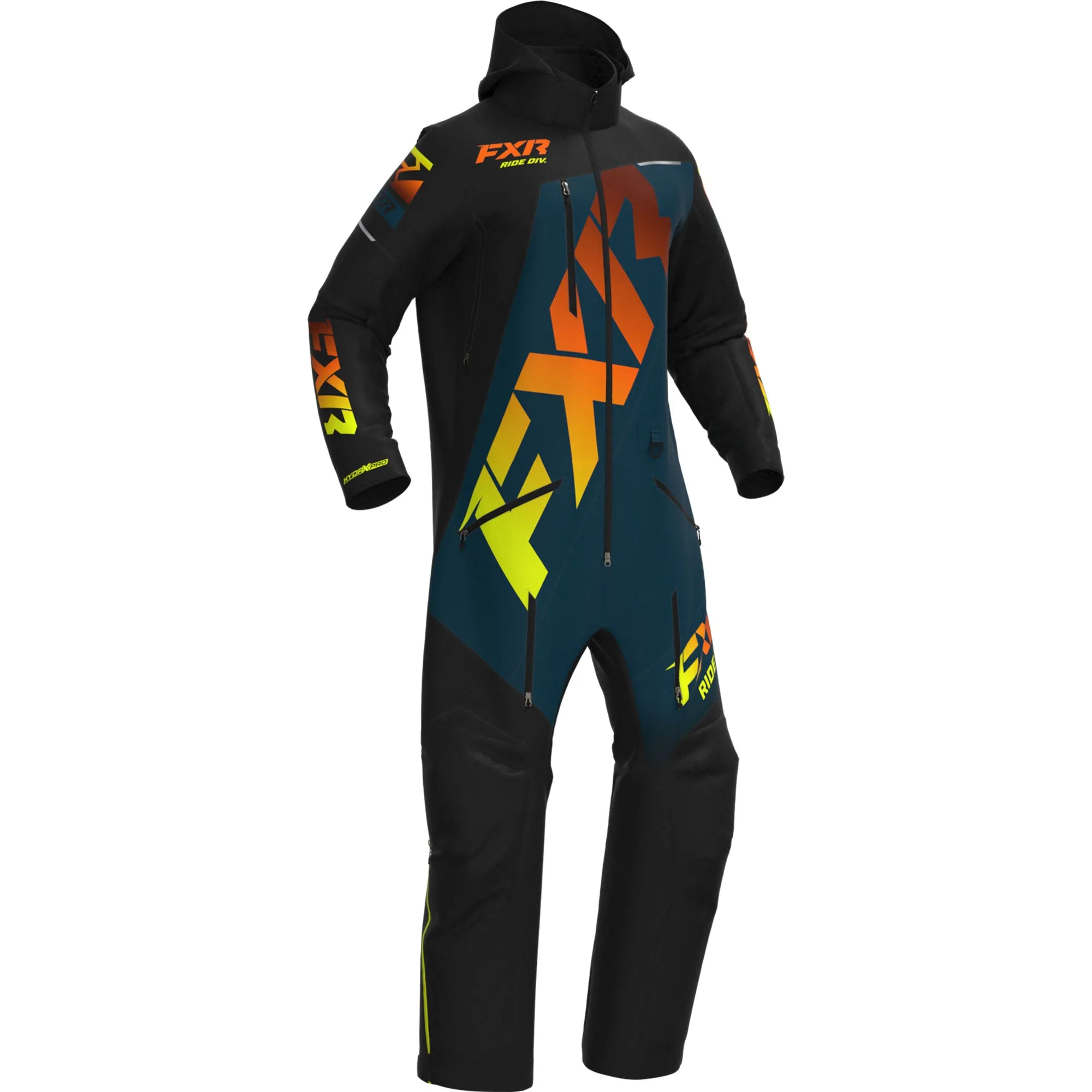 FXR CX Lite Snowmobile Monosuit Black/Slate/Inferno