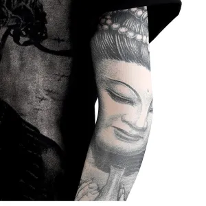 Hand Body Prayer Image Tattoo Sleeve