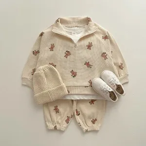 Infant Baby Cartoon Clothing Sets Boys Girls Long Sleeve Sweatshirt   Pants 2pcs