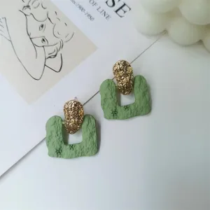 Just Lil Things Light Green Pin Earrings jlt11318