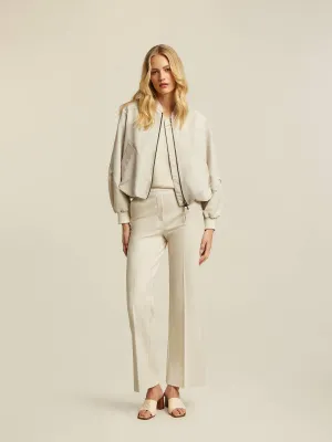 Kassy Bomber Jacket - Cream