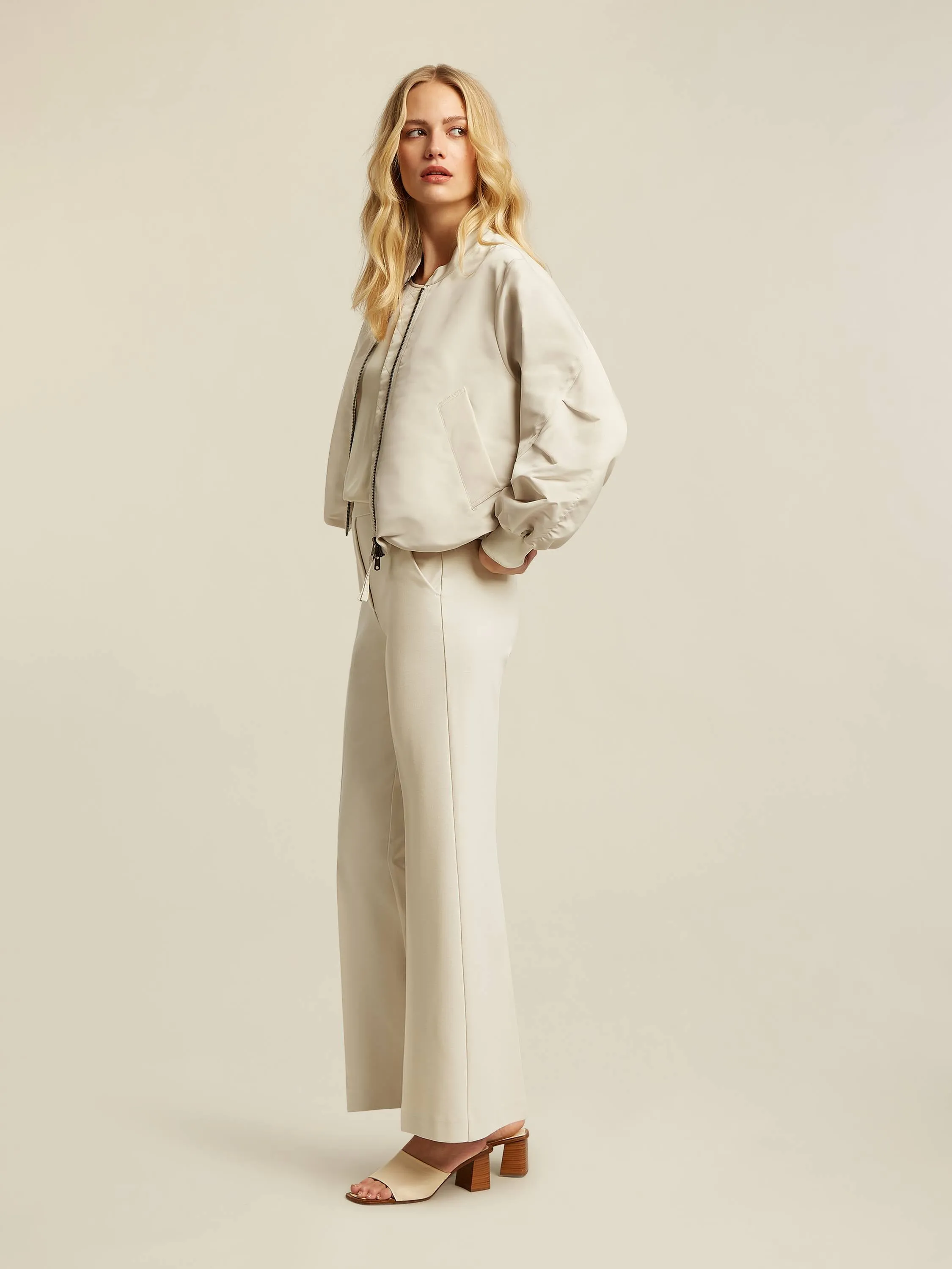Kassy Bomber Jacket - Cream