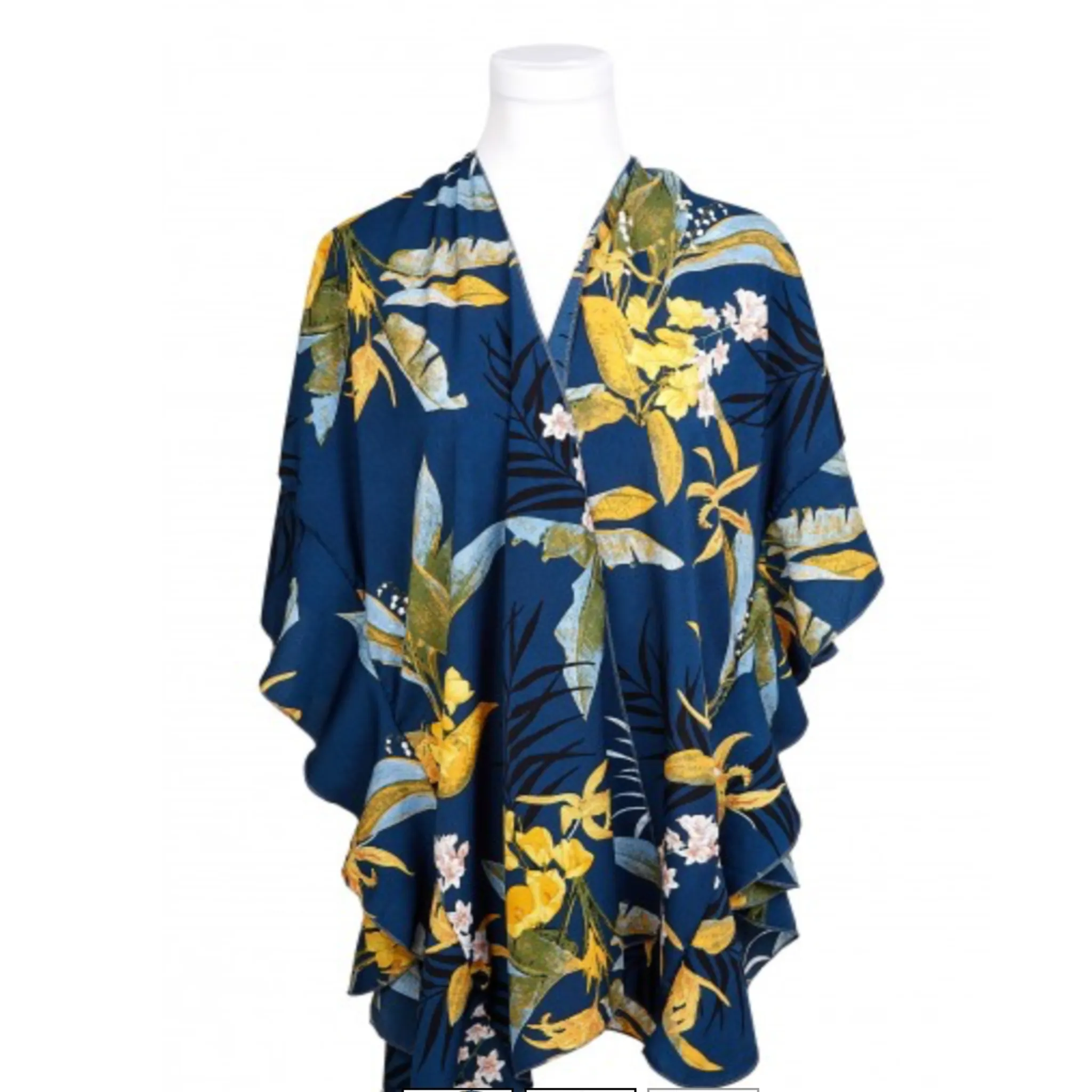 Kimono Tropical Print Tunic