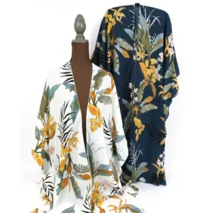 Kimono Tropical Print Tunic