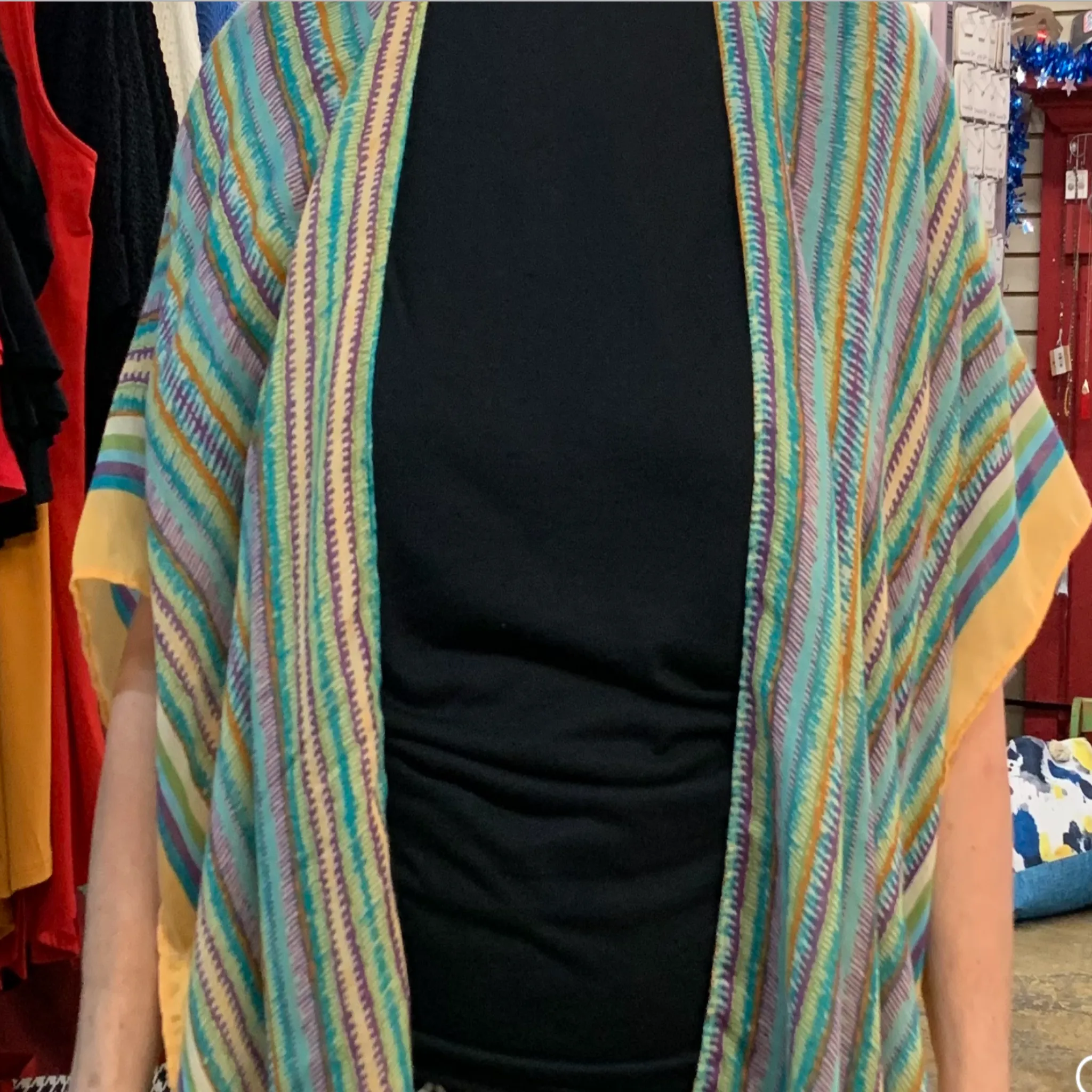 Kimono Tropical Print Tunic