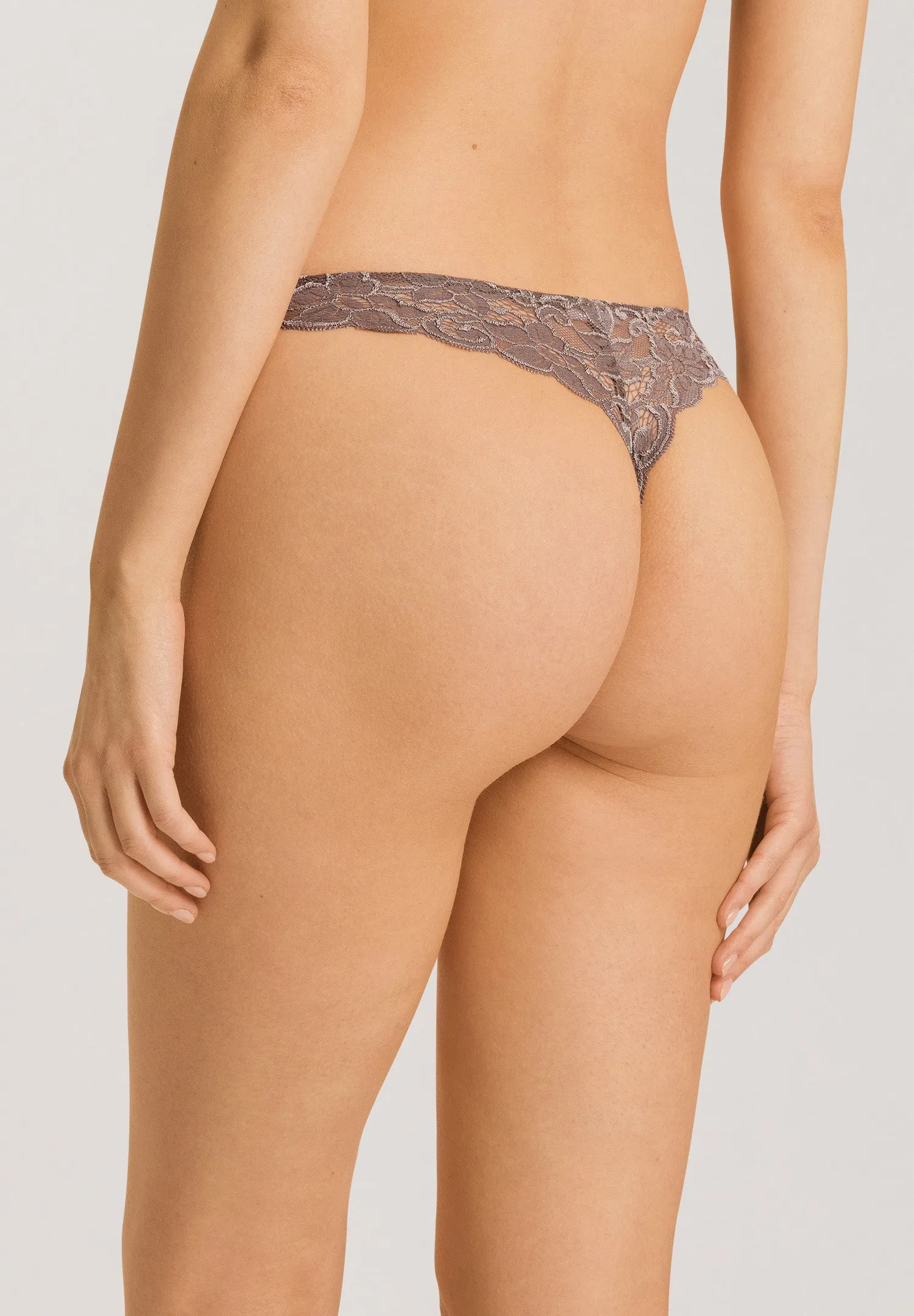 Luxury Moments Lace Thong | Stonewash 71507-2756