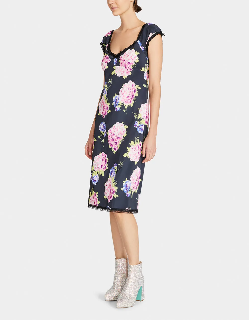 MALIBU MIDI DRESS BLACK