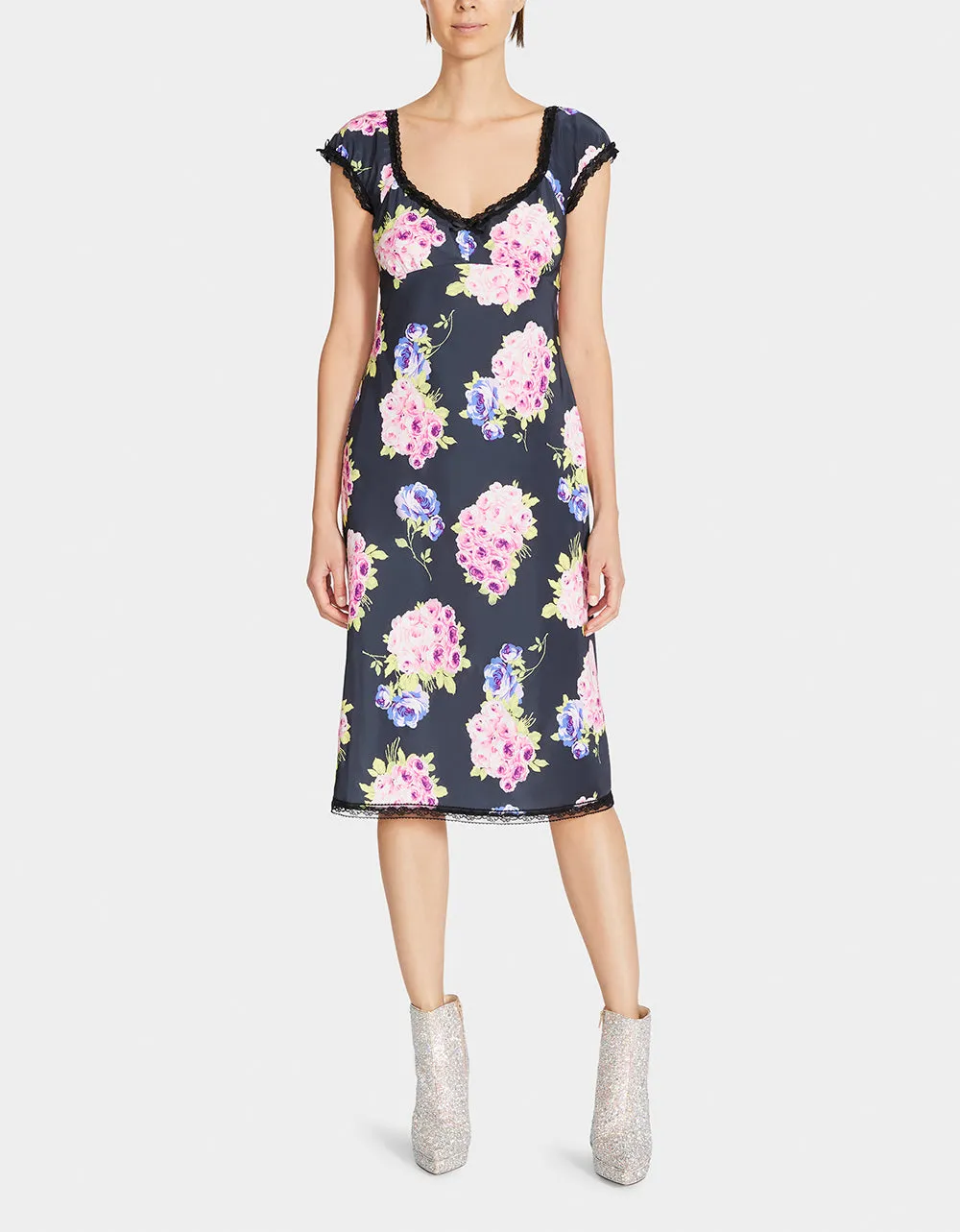 MALIBU MIDI DRESS BLACK