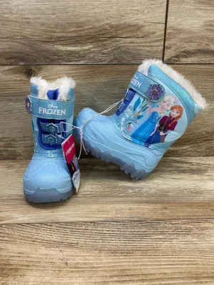 NEW Toddler Frozen Waterproof Winter Boots Blue Sz 6c