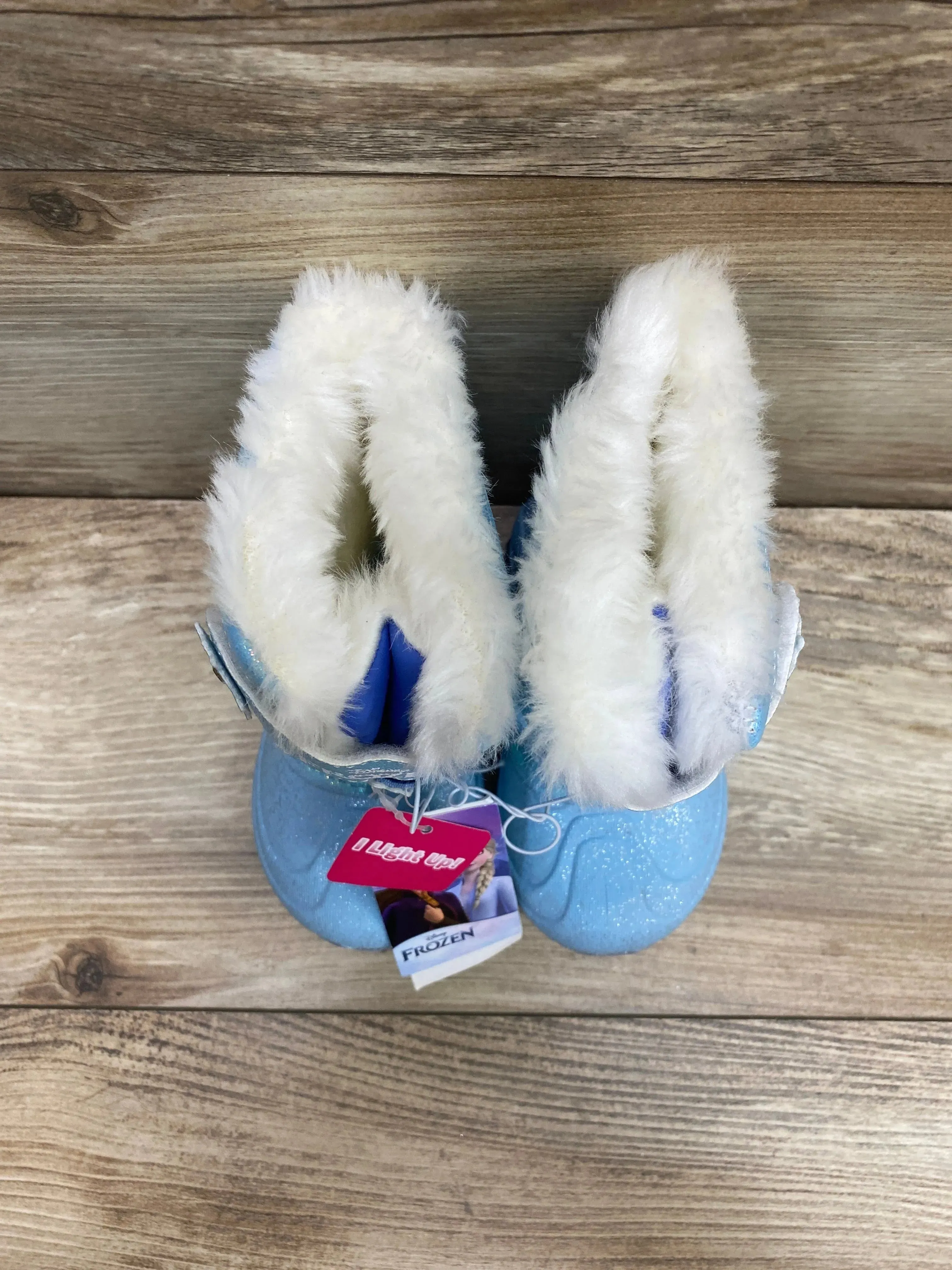 NEW Toddler Frozen Waterproof Winter Boots Blue Sz 6c
