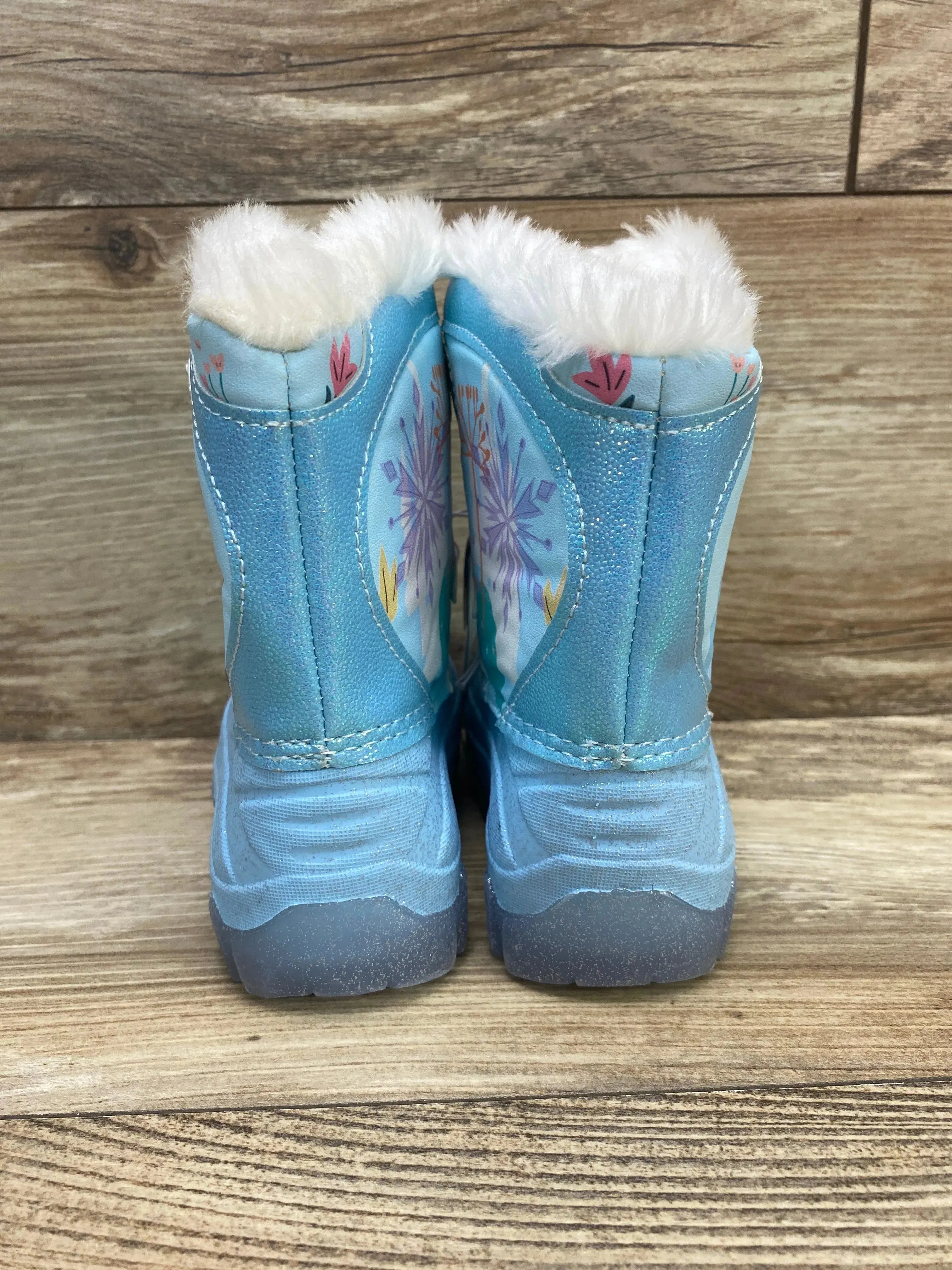 NEW Toddler Frozen Waterproof Winter Boots Blue Sz 6c