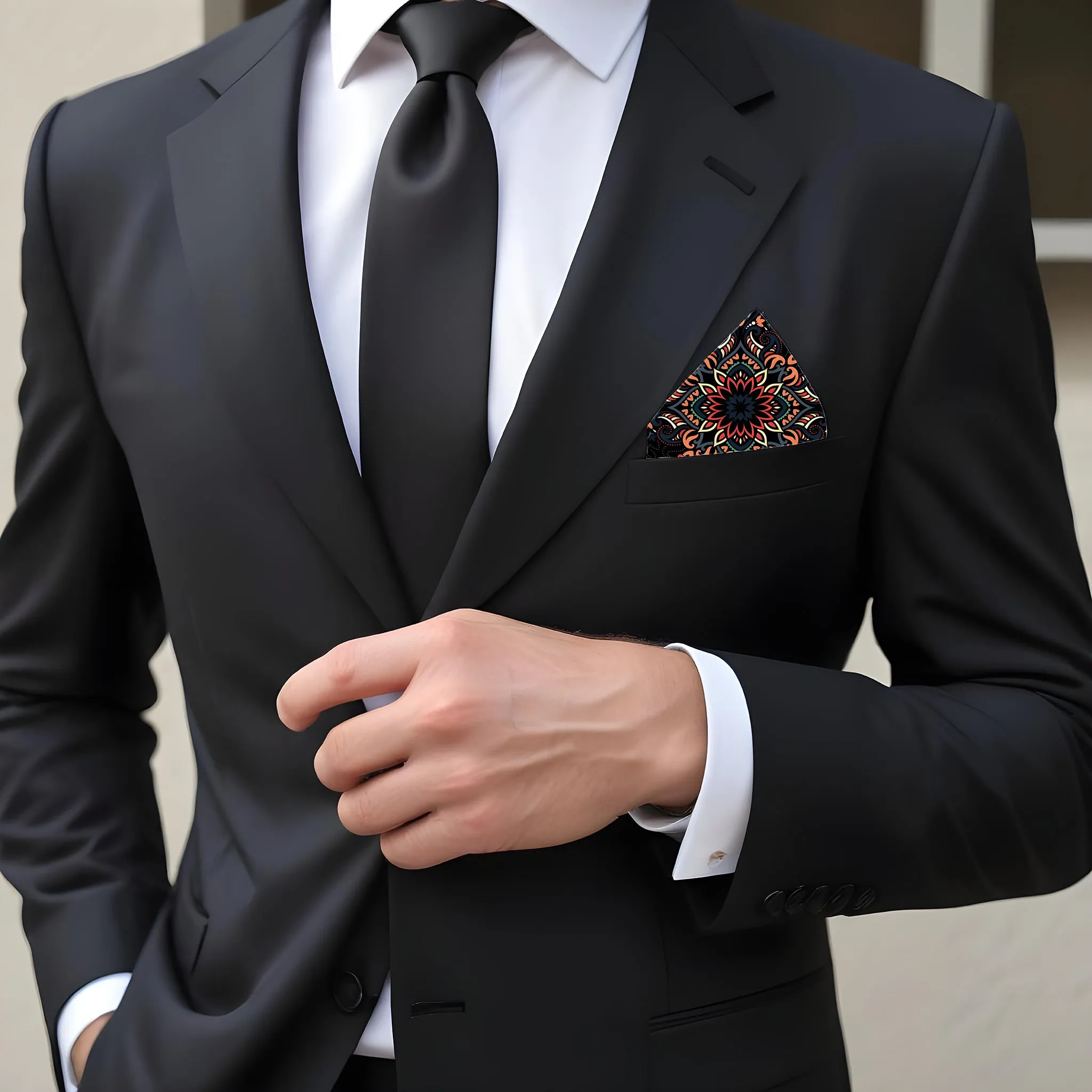 PAKISTAN BRAND POCKET SQUARE FOR MEN PREMIUM COLLECTION - ETHNIC BANDANA
