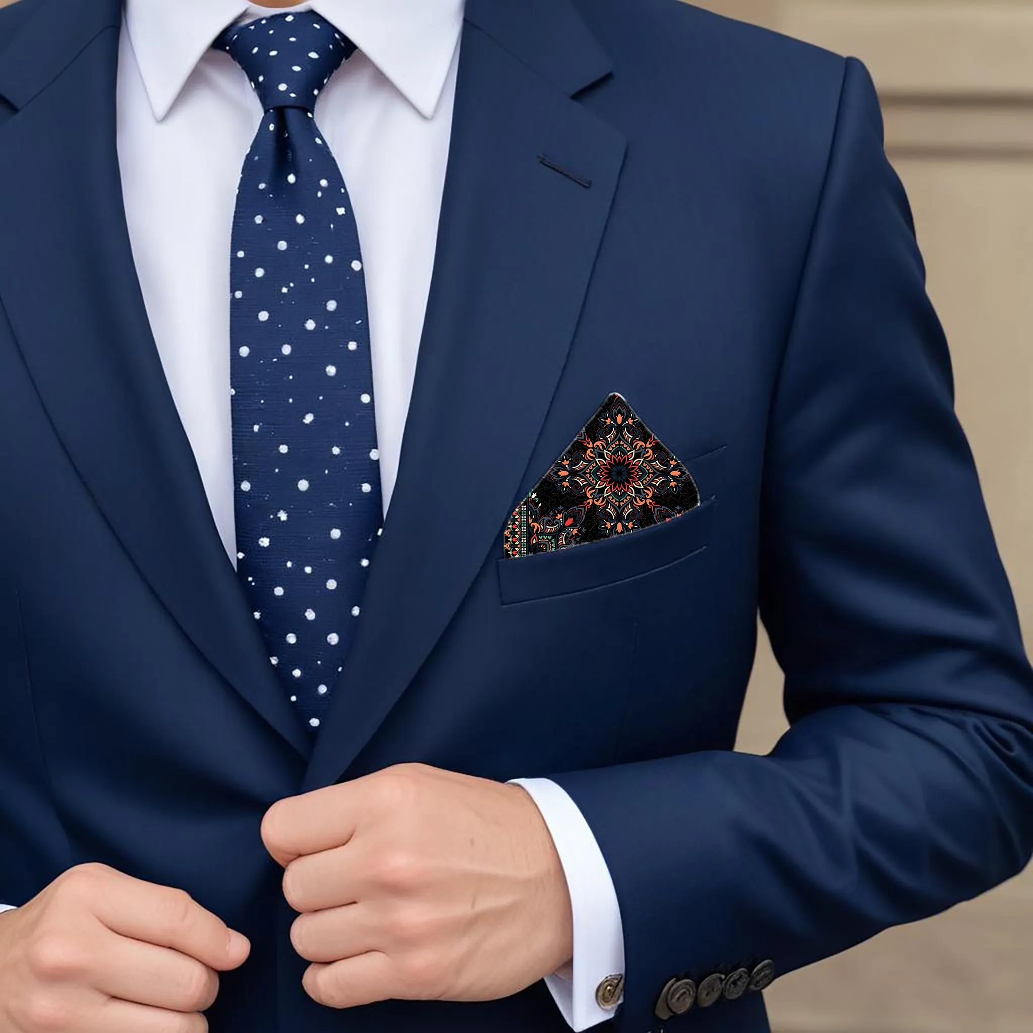 PAKISTAN BRAND POCKET SQUARE FOR MEN PREMIUM COLLECTION - ETHNIC BANDANA