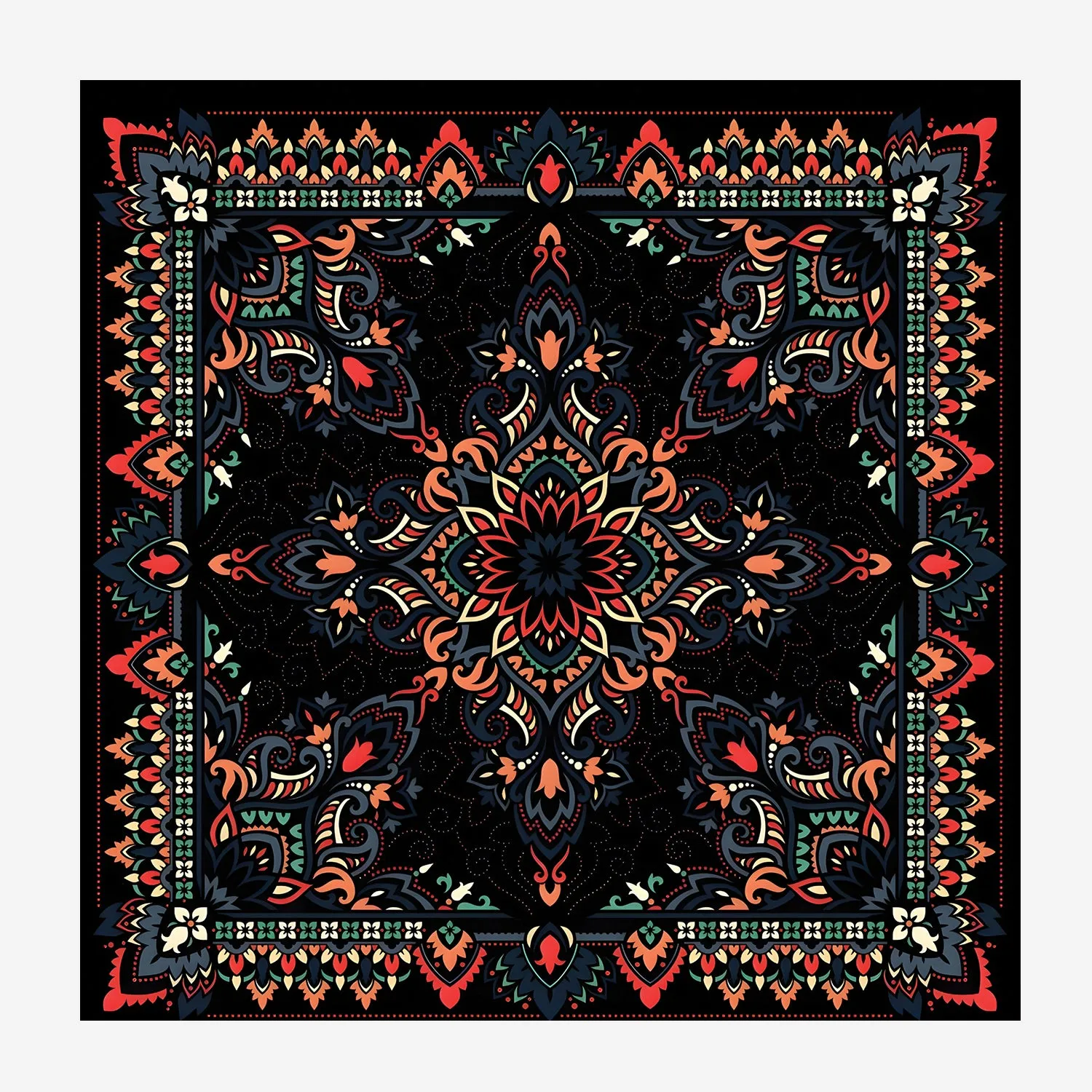 PAKISTAN BRAND POCKET SQUARE FOR MEN PREMIUM COLLECTION - ETHNIC BANDANA