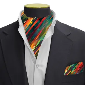 PAKISTANI BRAND CRAVAT AND POCKET SQUARE SET -  VIVAD DESIGN
