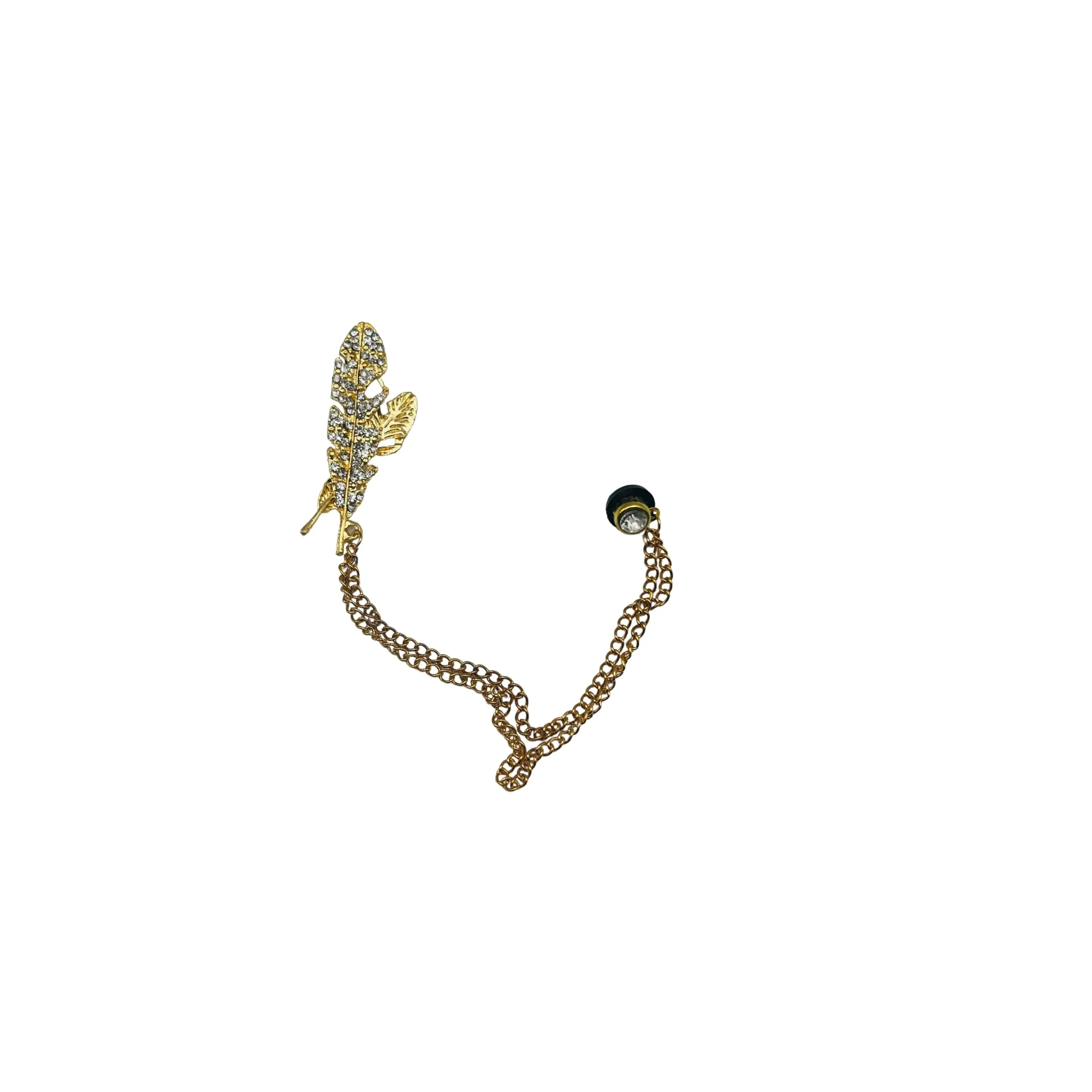 PAKISTANI BRAND LAPEL PIN FOR COAT - GOLDEN LEAF