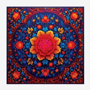 PAKISTANI BRAND POCKET SQUARE FOR MEN PREMIUM COLLECTION - FLOWER MEXICO