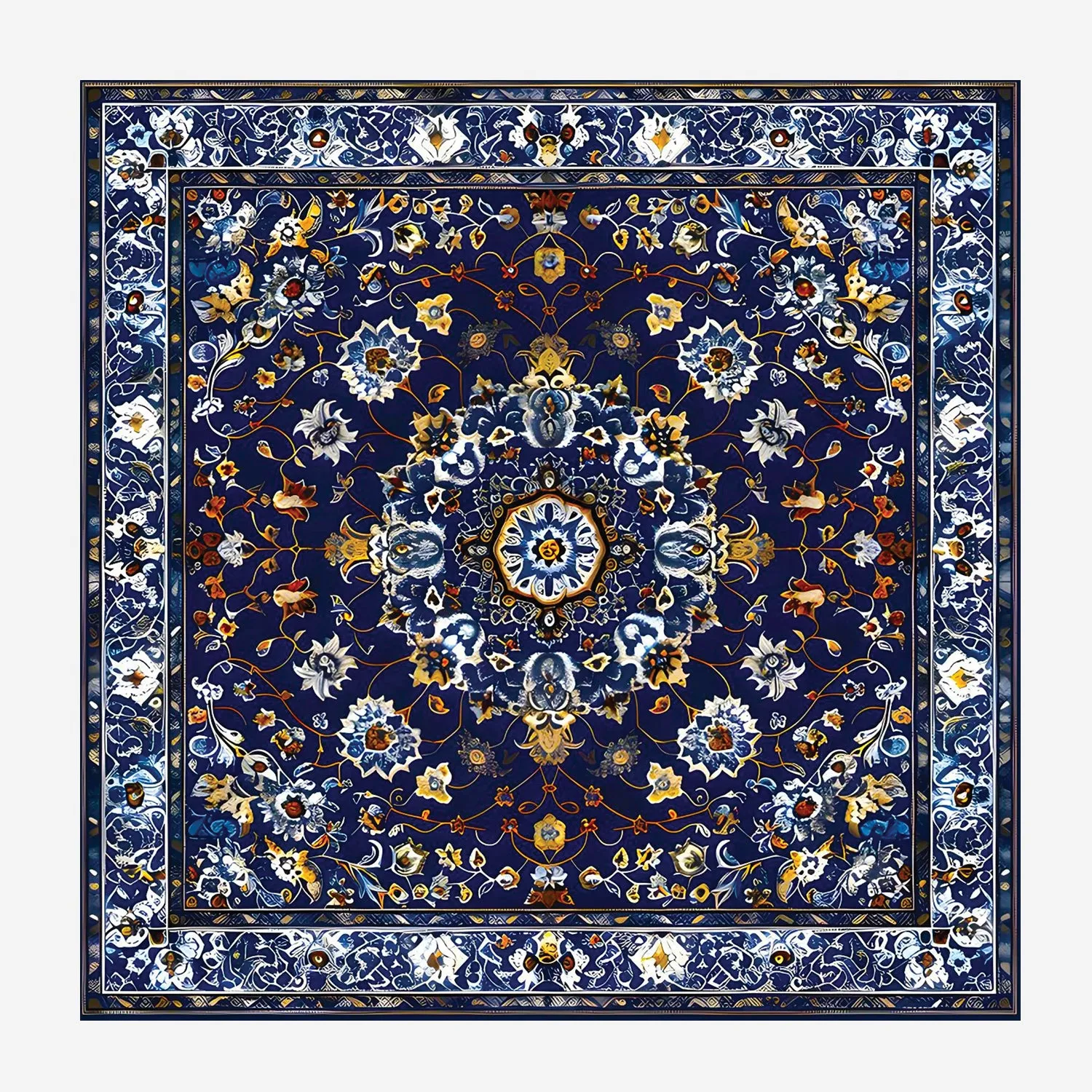 PAKISTANI BRAND POCKET SQUARE FOR MEN PREMIUM COLLECTION - SYMMETRICAL GEOMETRY
