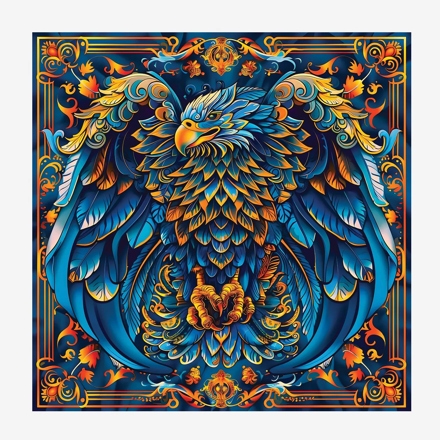 PREMIUM LUXURY POCKET SQUARE - ETHEREAL EAGLE