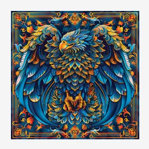 PREMIUM LUXURY POCKET SQUARE - ETHEREAL EAGLE