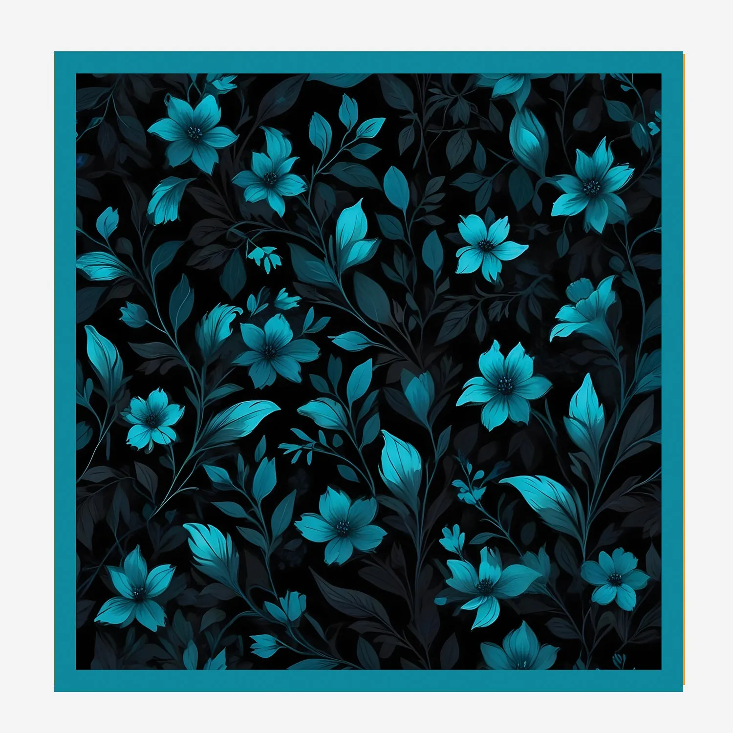 PREMIUM LUXURY POCKET SQUARE FOR MEN PREMIUM COLLECTION - FLOWERS PATTERN