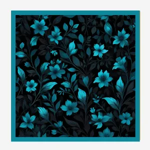 PREMIUM LUXURY POCKET SQUARE FOR MEN PREMIUM COLLECTION - FLOWERS PATTERN