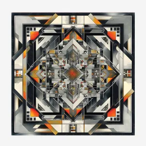 PREMIUM LUXURY POCKET SQUARE  - INTRICATE GEOMETRIC