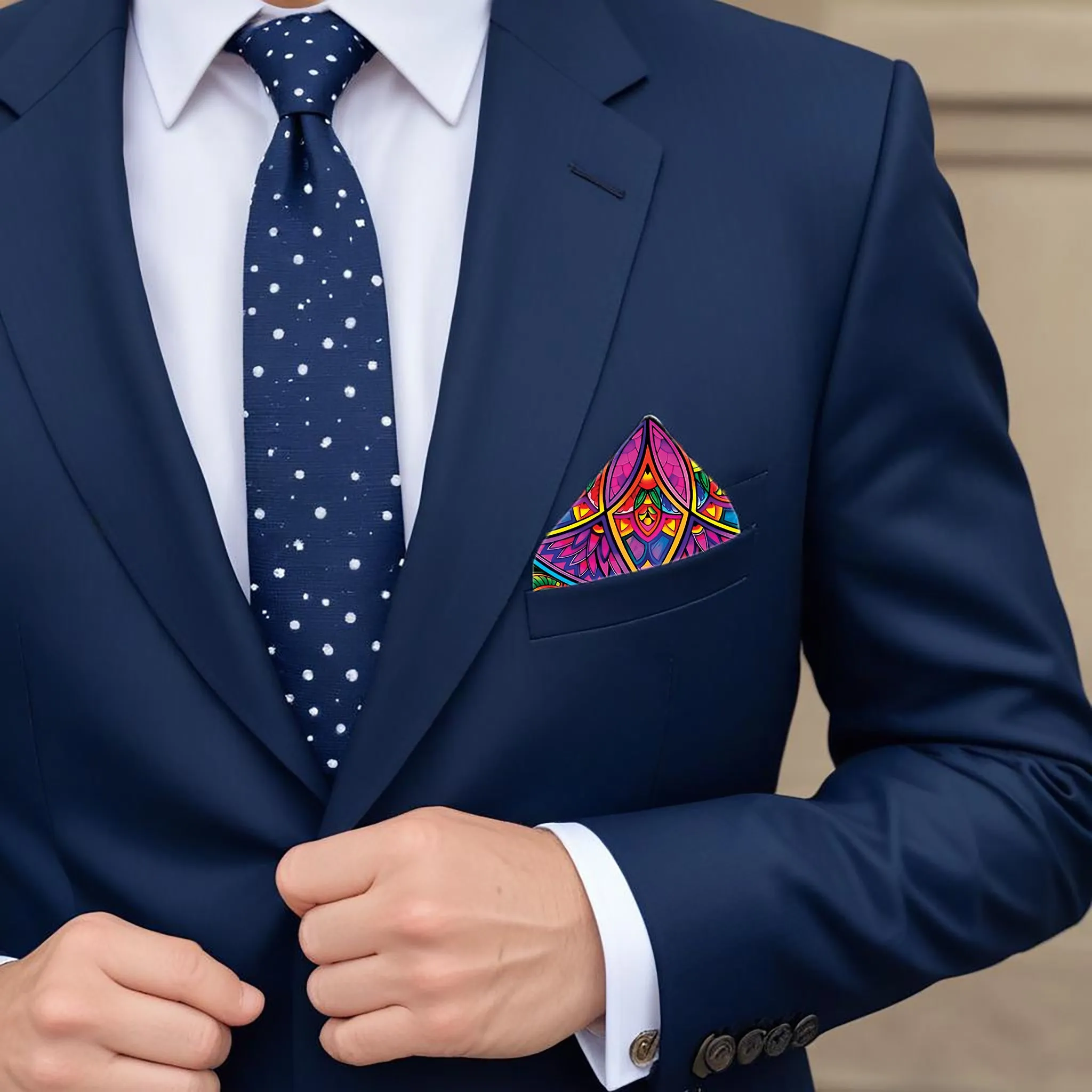 PREMIUM LUXURY POCKET SQUARE - PREMIUM VECTOR
