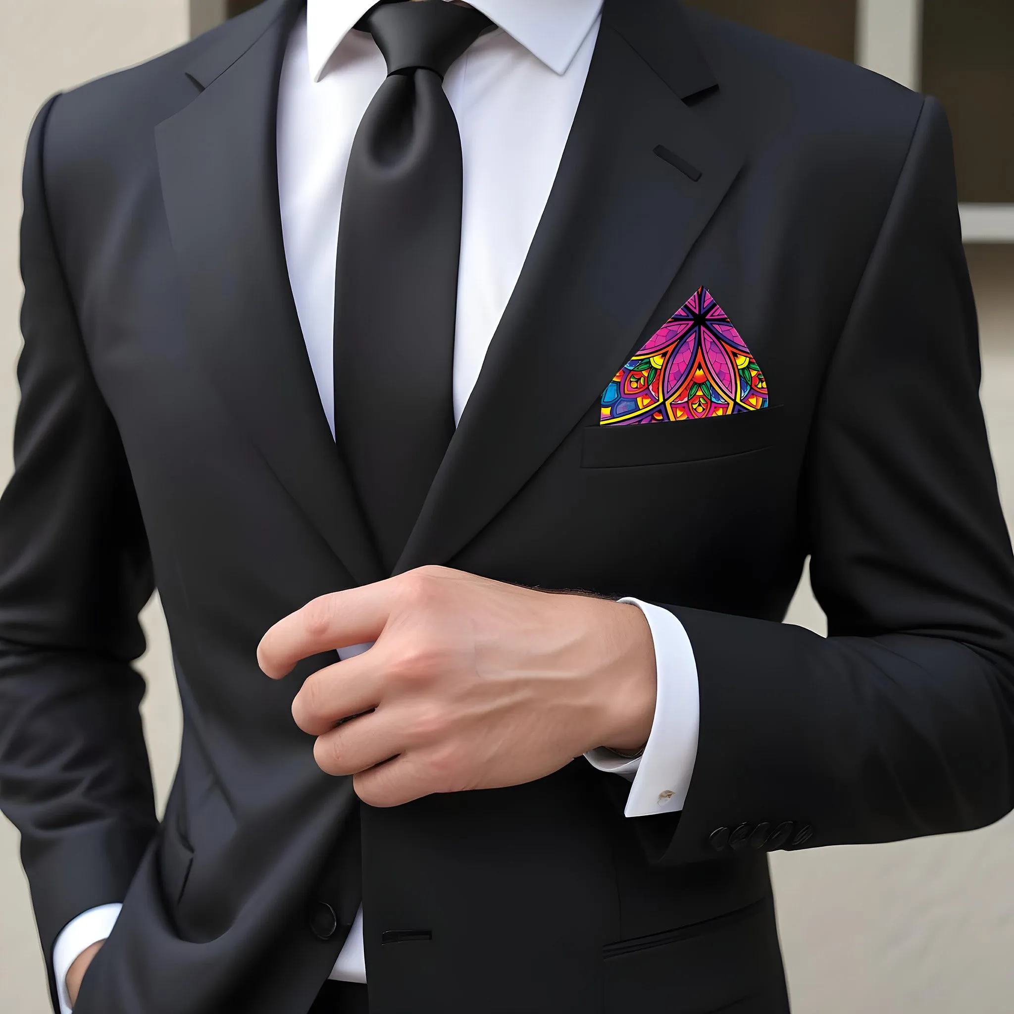 PREMIUM LUXURY POCKET SQUARE - PREMIUM VECTOR