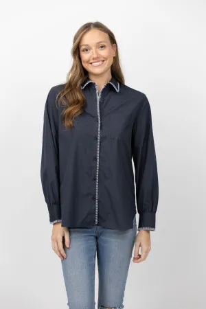 Rag & Bone Maxine Shirt in Navy