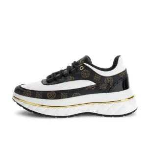 Scarpe Donna GUESS Sneakers Linea Kyra Colore White - Brown Ocra