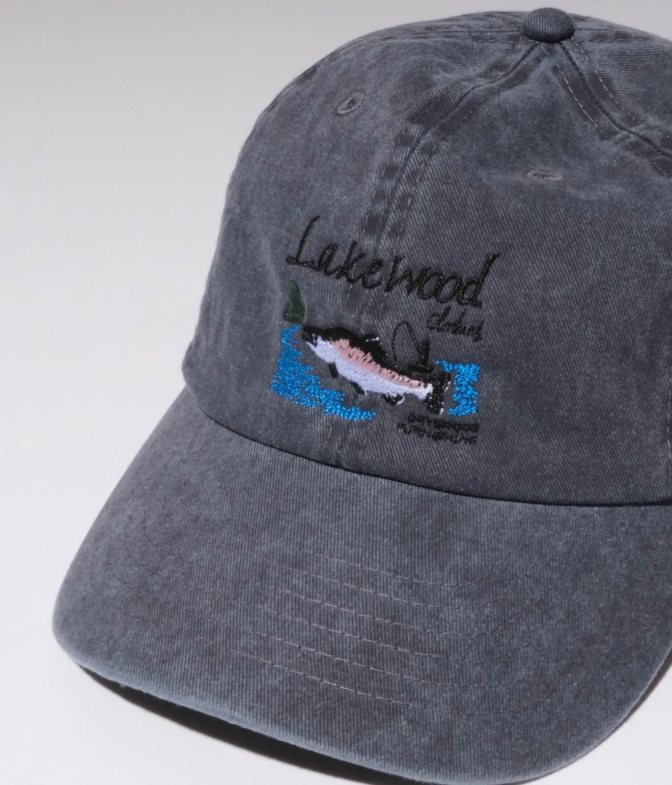 Souvenir Goods "Lakewood Clothing Fish Souvenir Cap" (Charcoal)