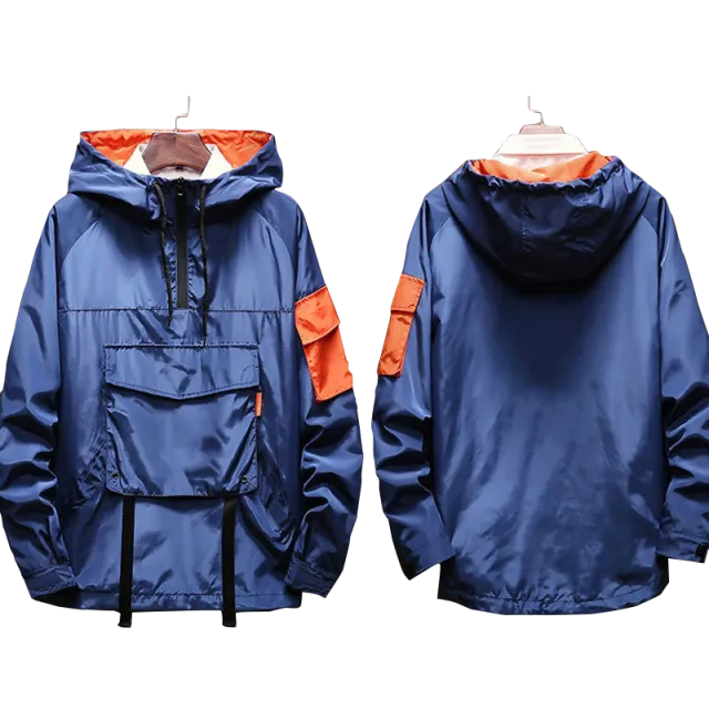 Spring and Autumn Men's Jacket Techwear Harajuku Waterproof MotorcycleTop Military Streetwear Japanese Racer Jacket Clothing