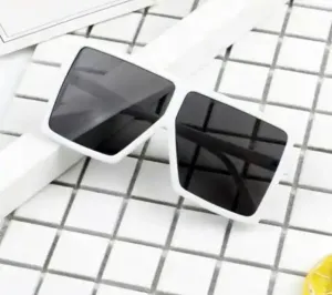 Square Fashion Sunglasses - White