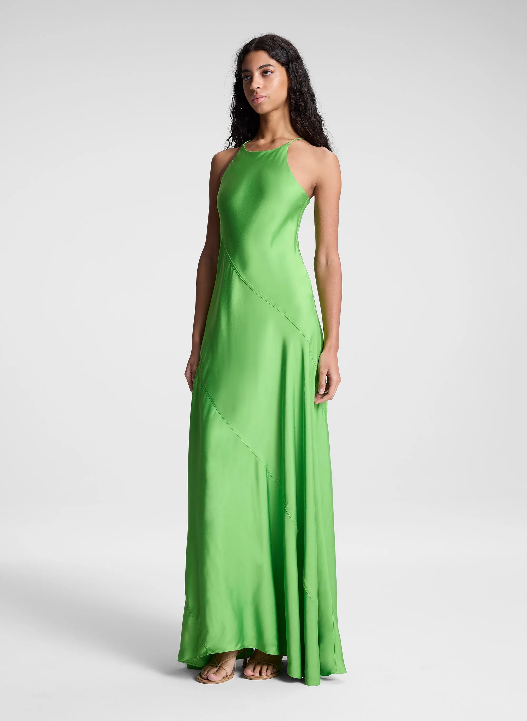 Sybil Satin Maxi Dress