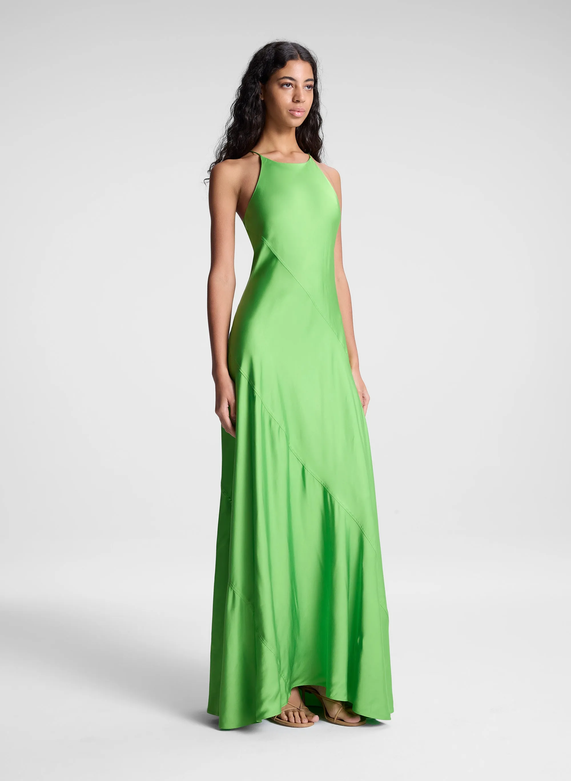 Sybil Satin Maxi Dress
