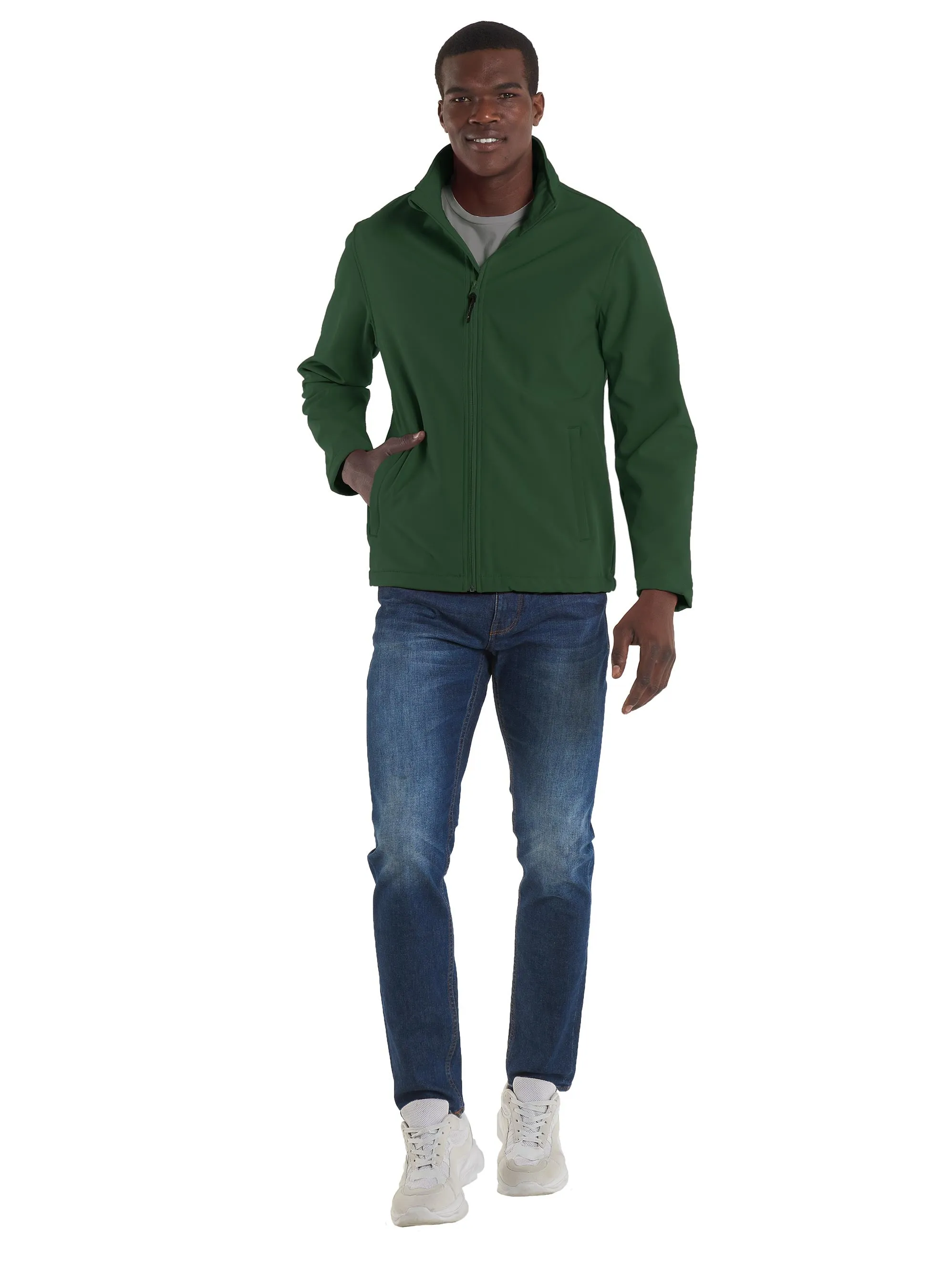 The UX Printable Soft Shell Jacket | Charcoal